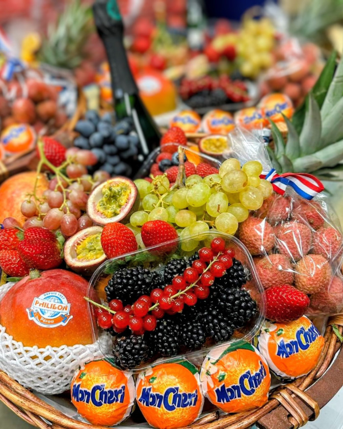 Corbeille grande taille + champagne 