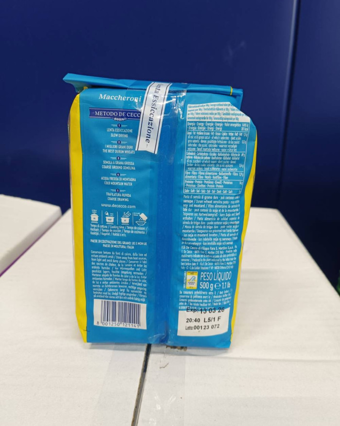 PATES MACCHERONI DE CECCO 500GR 