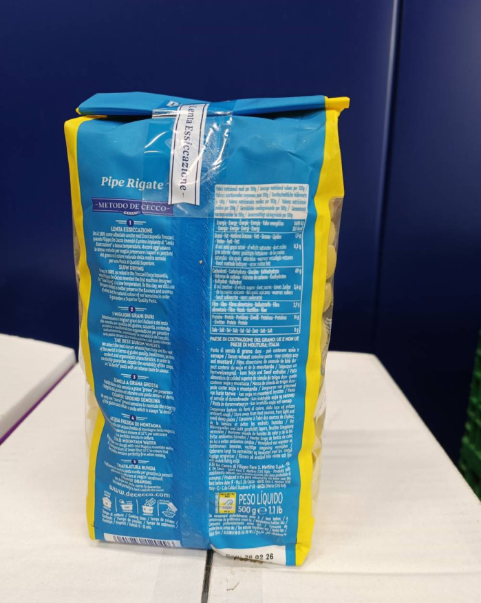 PATES PIPE RIGATE DE CECCO 500GR 