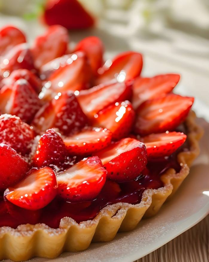 tarte aux fraises de plougastel chezbrigitte-versailles.com