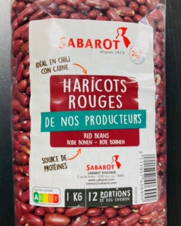 haricots rouges secs 1 kilo