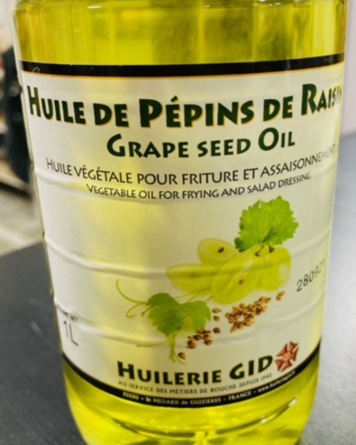 huile de pépins de raisins 1 litre