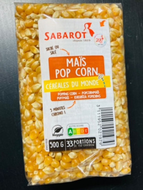 mais pop corn 500gr