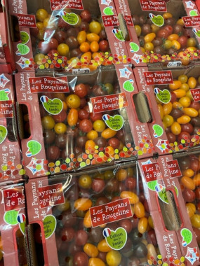 tomate cerise multicolore  le colis 5€(soit 1 kilo!)