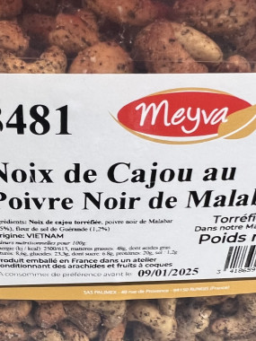 NOIX DE CAJOU AU POIVRE NOIR 