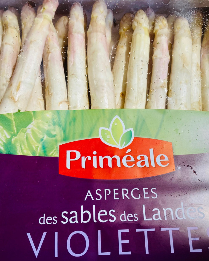 asperges calibre grosse verte  violette  france 